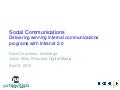 Social Communications: Delivering winning internal communications programs with Intranet 2.0