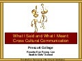 Prescott College Cross Cultural Communication