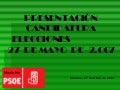 Presentación Candidatura PSOE Montefrío
