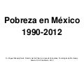 Pobreza en México 1990-2012