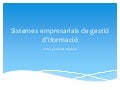 SISTEMES EMPRESARIALS DE GESTIÓ D'INFORMACIO