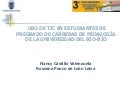 Uso de TIC en estudiantes de pedagogía