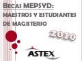 Becas MEPSYD 2010 profesores