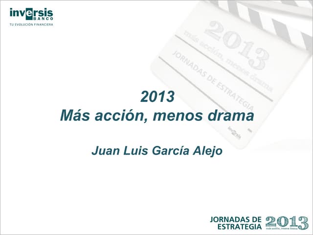 Presentación evento estrategia Inversis 2013