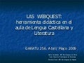 Presentación sobre webquest