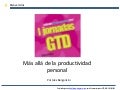 GTD: Más allá de la productividad personal