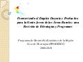 Promoviendo el Empleo Decente y Productivo para la Gente Joven de las Áreas Rurales: una Revisión de Estrategias y Programas