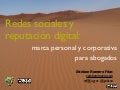 Presentación redes sociales y reputación digital   marca personal y corporativa para abogados