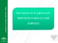 Inscripción en Servicio Andaluz de Empleo