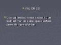 Presentación valores
