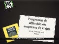 Programas de afiliación en empresas de viajes