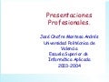 Presentaciones Exitosas  Profesionales