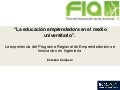 FORO DE INNOVACION DE LAS AMERICAS  - INGEMPRENDEDORES