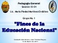 Fines de la Educación en Honduras
