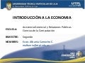 INTRODUCCIÓN A LA ECONOMÍA (II Bimestre Abril Agosto 2011)