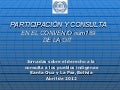 Participación y Consulta en el Convenio N° 169 de la OIT
