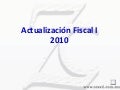 Reforma Fiscal 2010 - Mexico