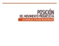 Posición del Movimiento Progresista presentada por el Senador Ricardo Monreal
