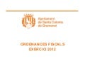 Ordenances fiscals i preus públics 2012