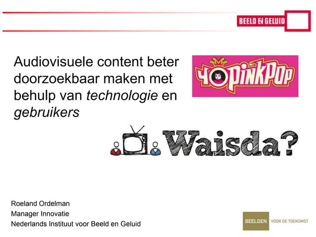 Presentatie Mediapark Jaarcongres 2010