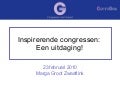 Organiseren van inspirerende congressen