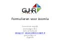 Presentatie formulieren voor joomla