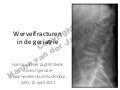 Wervelfracturen in de geriatrie