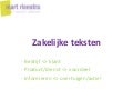 Zakelijke teksten