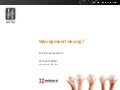 Presentatie Werksessie Wie regisseert de zorg? Een 2.0-perspectief