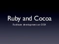 Fun with Ruby and Cocoa