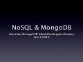 NoSQL & MongoDB