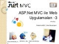 ASP.Net MVC ile Web Uygulamaları  -  3