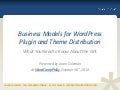 Business Models for WordPress Plugin and Theme Distribution