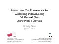 Assessment Test Framework for Collecting and Evaluating Fall - Related Data using Mobile Devices