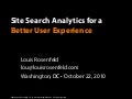 Site Search Analytics Workshop Presentation