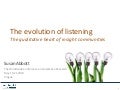 Presentation - evolution of listening