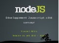 Présentation de nodejs
