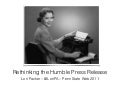 Rethinking the Humble Press Release
