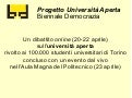 Presentazione progetto "Università Aperta" di Biennale Democrazia