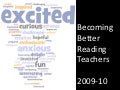 Fine Tuning Our Teaching of Reading