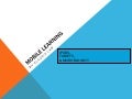 Level 3 Mobile Learning Synthesis Project