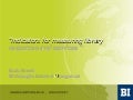 Indicators for measuring library resources and services