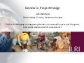 Gender in project design