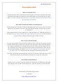 Presentation Brief