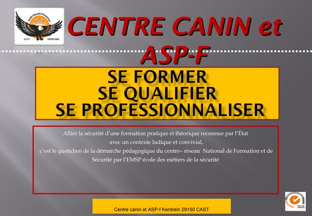 Présentation du centre de formation...