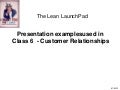 Presentation examples for class 6 customer relationships