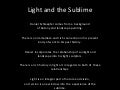 Light and the Sublime