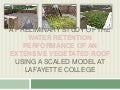 Vegetated Roof Presentation