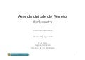 Presentazione Agenda Digitale del Veneto alle Direzioni Regionali