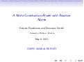 Fabrizio Panebianco and Emanuele Serrelli: A Niche Construction Model with Reaction Norms